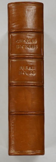 Dickens, Charles - Bleak House. First Edition illustrated by H.K. Browne (Phiz), published by Bradbury and Evans, London, 1853. Finely bound in modern calf over cream boards, raised bands with gilt lettering, pp.xvi 624p